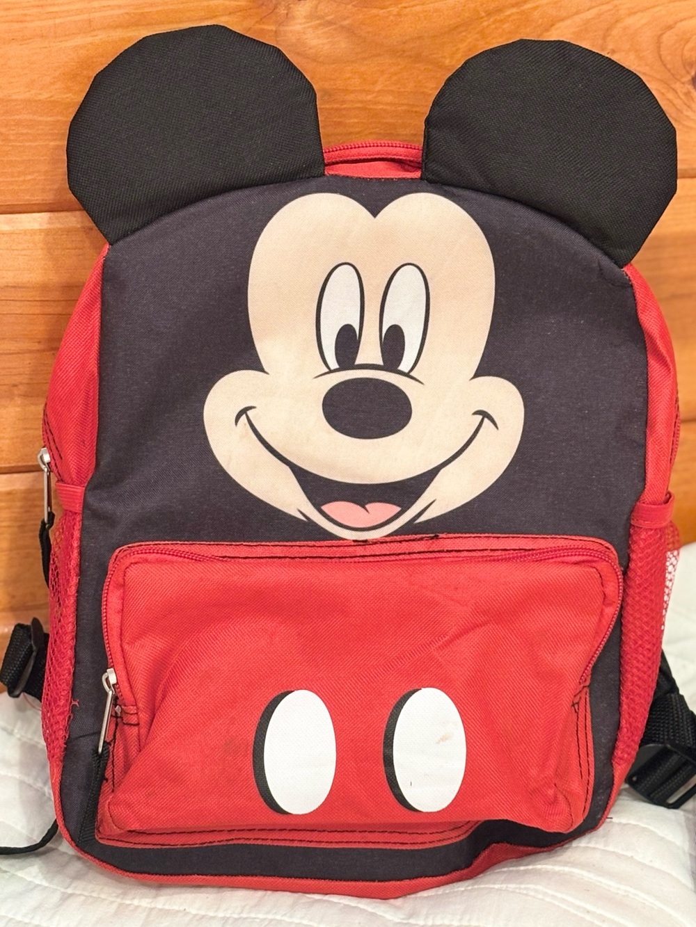 Authentic Disney Mickey Mouse Character Backpack with 3D Ears Youth Toddler Size